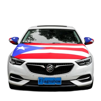 Bezmaksas Izmērs stiept auduma, puertoriko Karoga auto spoguļa vāciņš