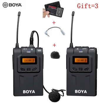 BOYA AR-WM6 Profesionālo Bezvadu Mikrofonu Sistēma 48 Kanālu Omni-directional Lavalier Mikrofons DSLR Kameras
