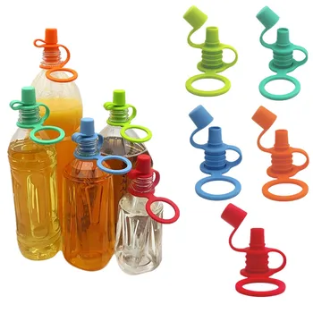 BPA Bez Silikona Bērnu Ūdens Pudele Cap hermētiskam Pudeles Augšējā padeves krāna Adapteris Nomaiņa Baby Bērnu Barošanas Ūdens Kausa Klp