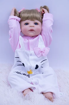 Bērnu Atdzimis Lelles Rotaļlietas Ūdensnecaurlaidīgs Bērnu Lelles Silikona Spilgti Nekustamā Bebe meitene Atdzimis Lelles Rotaļlietas modes princese Bērniem dāvanu