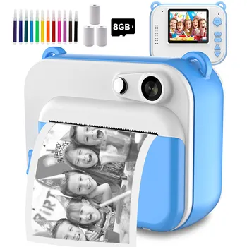 Bērnu Gaismjutīgas neeksponētas Kamera Ar termoprinteri Bērniem Digitālo Foto Kameru Meitene ir Bērnu Rotaļu Kameras Video Zēna Dzimšanas dienas Dāvana