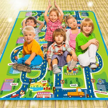 Bērnu Ložņu Paklāji, Eco-friendly Dampproof Pilsētas Ceļu Modelis, Spēlēt Mat maziem bērniem NSV775