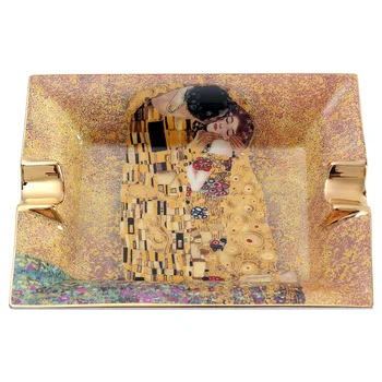 Cigāru Pelnu Traukā Smēķēšanas Piederumi Galda Gustava Klimta Skūpsts &Adela Valentīna Diena Dāvanu Kāzu Dekorēšana