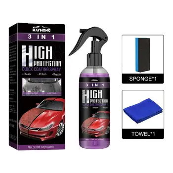 Clean Pārklājums Spray 3 In 1 Augstu Aizsardzības Express Auto Krāsas Aerosols Automātisks Roku Krāsas Krāsu Maiņa Auto Mazgāšana Skaistumkopšanas Produkti