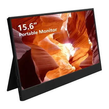 Crelander 15.6 collu DATORA Monitoru, 1080P IPS Otrā Monitora Ekrāna Klēpjdatoru Tālruņa Maiņa PS4 Metāla korpuss HD Portatīvo Monitoru