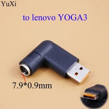 DC 7.9*0.9 mm 5.5*2.1 mm, DC Ligzda Īpašu USB Lādētāju Strāvas Adapteris Ar 90 Grādu Leņķa Lenovo Yoga3 PRO jogas 3 4 11 Klēpjdators