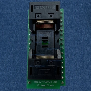 DIL32/TSOP32 ZIF 12.4 mm Flash IC socket (8mm*14mm) struktūra, platums TSOP32-DIP32 adapteris AKAS-CTI 648A0322211-A01 CNV-TSOP-EP1M32