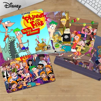 Disney Phineas Un Ferb peles paliktnis 20x25cm Darbvirsmas Desk Mat Kawaii Spēļu Piederumi Studentiem bloknotu Deskpad Mājas Dekoru
