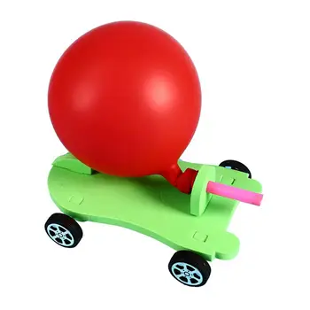 DIY Balonu Auto Rotaļlieta Viegli uzstādāma Manuāli Asamblejas Modelis DIY Rotaļlietas DIY Izlūkošanas Izglītības Rotaļlieta Bērniem, Dzimšanas diena Dāvanas