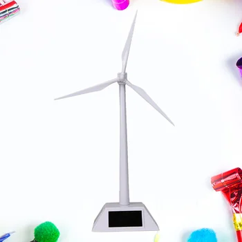 DIY Darbvirsmas Vēja Turbīnas Modelis Rotējošas Saules Powered Vējdzirnavas Saliktas Rotaļlietas, Plastmasas White Modelis Studentiem Izglītība