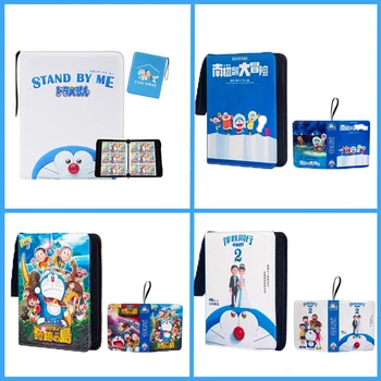 Doraemon Atmiņas Kartes Albumu Animācija Perifērijas Kolekcija Kartes Uzglabāšanas Albumu 9 Režģis Augstas Ietilpības Ādas Kolekcija Albumu