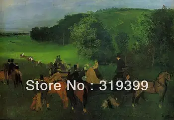 Eļļas Glezna Reprodukcijas uz Linu Audekla,Par to, ka Trase, ko edgar degas ,Bezmaksas, ĀTRA Piegāde,100% roku darbs