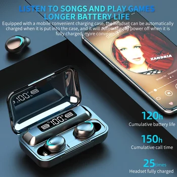 F9 Bezvadu Earbuds Bluetooth Austiņas Lossless Skaņas Kvalitāti, Sporta, Aktīvās Trokšņu Samazināšanas Huawei OPPOvivo Apple Universal