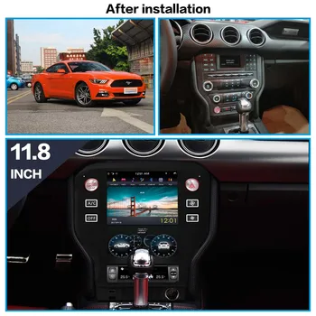 Ford Mustang 2015. Gadam - 2019 Tesla Lielā Ekrāna Automašīnu Multivides Video DVD Atskaņotājs Android Radio, GPS Navigācija, Galvu Vienība Autoradio