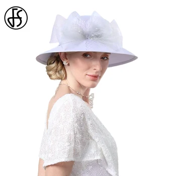 Gaiši Pelēks, Elegants Retro Cepures Sievietēm saulessarga Klp Kāzu Baznīcas Formālu Kleita Fedoras Ar Lielu Bowknot 2023 Vasaras