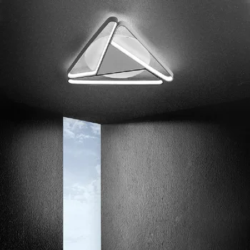 Griestu lampas modernās LED melns/balts/pelēks ultra-plānas virsapmetuma dzīvojamā istaba mājas apdare tālvadības pults