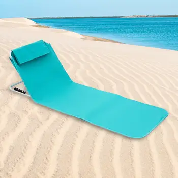 Grīdas Krēsls ar atzveltni Beach Locīšanas Spilvena vieta Sporta Pasākumiem
