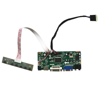 HDMI-saderīgam DVI, VGA Audio LCD Kontrolieris Valdes DIY Darbu B156XTN02.0 B156XW06 V0 1366x768 LED Panelis