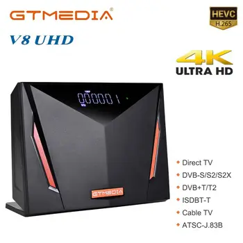 HEVC Atbalsta Cccam m3u H. 265 WiFi Set Top Box, Multi-Istabu GTMEDIA V8 UHD DVB-S2X/T2/C Satelīta Dekoderi TV Uztvērējs
