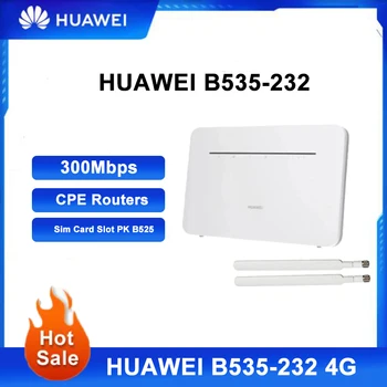 HUAWEI B535 B535-235 4G 3 Pro Maršrutētāju LTE 300Mbps SMA + antena Telefona interfeiss