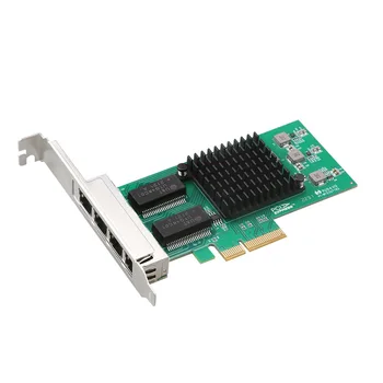 I350-T4V2 4-Portu Gigabit Ethernet PCI-Express X4 intel I350AM4 Servera Adapteri Tīkla Karte
