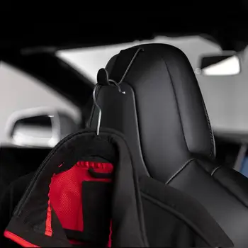 Izturīgs Alumīnija Mētelis Āķi Sēdekļa Pagalvi Drēbju Pakaramais Seatback Masta Turētājs Tesla Model S X Auto Interjera Aksesuāri Jaunu