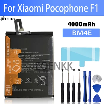 Jaunas 100% oriģināls BM4E Akumulatoru Xiaomi Pocophone F1 telefonu Baterijas Bateria +Instrumenti
