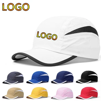 Jaunas Unisex Ātri žāvēšanas Drukāt Logotipu Beisbola cepure Āra Sieviešu Elpojošs Regulējams Tētis Cepure Vīriešiem Hop Trucker Cepures