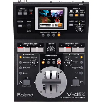 (JAUNS)Pirkt 2 get 1 bezmaksas autentisks Roland V-4EX četru kanālu digitālā video mikseris ietekmi touch kontroli EMS