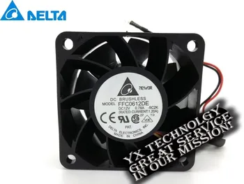 Jaunu 6038 6CM 60mm serveru šasijas dzesēšanas ventilators 12V 0.78 A FFC0612DE PWM termostats 60*60*38mm par delta