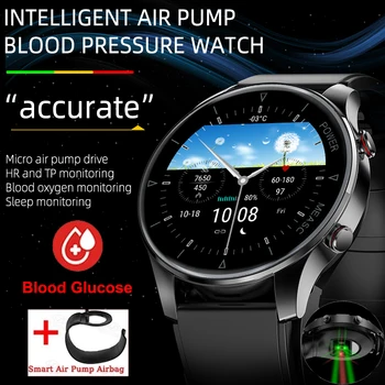 Jaunās Piepūšamās Siksna Precīzi Izmērīt Sirdsdarbības Ātrums, Asinsspiediens Smart Pulksteņi Vīriešu Ūdensnecaurlaidīgs Bluetooth Zvanu Sporta Smartwatch
