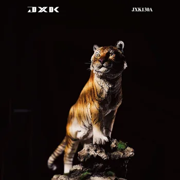 Jxk024 1/6 Mēroga Tiger Savvaļas Dzīvnieku Ornamentiem Karalis Meža Sveķu Modelis Mini Leļļu Nams Mājās Skatuves Apdare Rotaļlietas