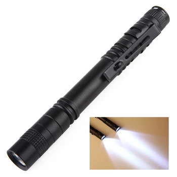 Kabatas Lodlampa Spēcīgs LED Lukturis AAA Baterijas Kempings Medību Portatīvie Mini Pildspalva, LED Gaismiņa Ūdensizturīgu Pildspalvu Gaismas