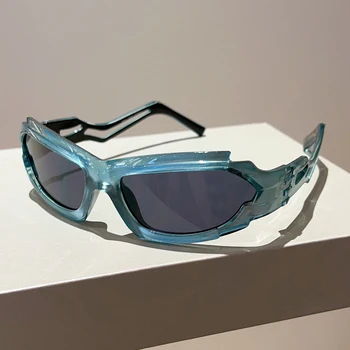 KAMMPT Y2k Ieplests Vīrieši Sievietes 2023 Modes Jauns Futūristisks Sporta Saulesbrilles, Briļļu Ins Populāro Zīmolu Dizaina Braukšanas Toņos