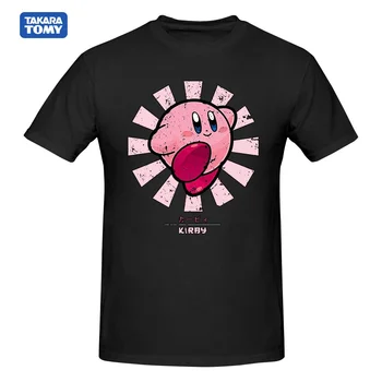 Kirby Retro Japāņu Kirby T krekls Harajuku Īsām Piedurknēm T-krekls, 100% Kokvilna Grafikas T Zīmoli Tee Augšu