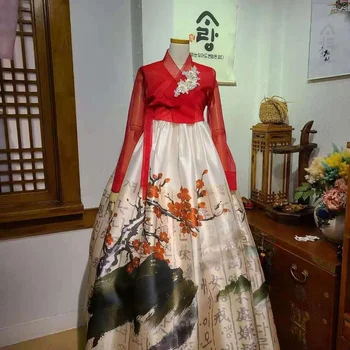 Korejas Drēbes Importēto Audumu Apģērbu trīsdimensiju Modeļus Skatuves Izrādes Oriģinālu Dizainu, Augstas klases Hanbok