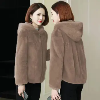 Korejas Plus Samta Polsterēts Krekls Sievietēm Double-sided Coral Fleece Kapuci Hoodies Sieviešu Rāvējslēdzēju Mētelis Streetwear Sievietēm