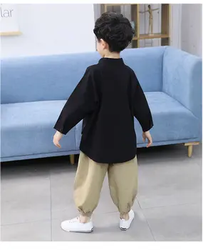 Korejiešu Bērnu Apģērbu Rudens Krekli+Desmitdaļas Bikses Komplekti Bērniem Drēbes Zēnu Uzvalki Pavasara Vasaras Bērnu Modes Zaudēt Tracksuit