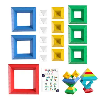 Kraušanas Rotaļlietas Toddler Celtniecības Bloki konstrukcijas pacelšanas elements, Izglītības Rotaļlietas, Bloki CILMES Maņu Rotaļlietas Pirmsskolas Izglītības Aktivitātēs
