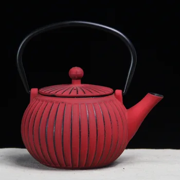 Krāsains 500ml Čuguna Tējkanna Alus Tēja un Vāroša Ūdens, ar Mājas Dekoratīvā Mīksto Mēbeļu, Veselības veicināšana