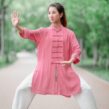 Kun Master Ušu Apģērbu Kung Fu Kleita Cīņas Mākslas Vienotu Tai Chi Drēbes Multicolor Vasaras Unisex Sievietēm Un Vīriešiem 2023 Jaunas