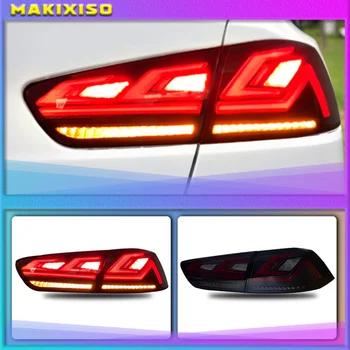 LED Aizmugurējie Lukturi par Mitsubishi Lancer 2008-2017 TT-ABC DRL Auto Taillight Pulcēšanās Signāls, Auto Piederumi, Lukturi