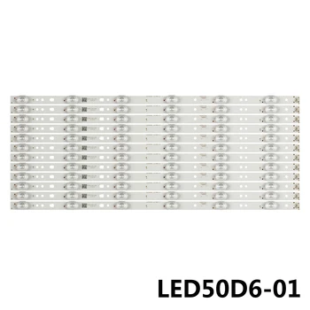 LED apgaismojums sloksnes 6 lampas LED50D6-01(A) 30350006202 par JVC LT-50C550 Haier 50E3500A 50A6M 50A6 LE50U51A LT-50EM76 50E3500