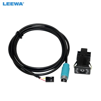 LEEWA 10set Auto Audio, USB, AUX-In Kabeli, Kontaktdakšu AUX Ligzda Alpine KCE-422I KCE236B AUX Vadu Josta Kabeļa Adapteris #CA6808