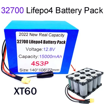 Lifepo4 Batterie Pack 4S 3P 12,8 V 15Ah 4S 40A 100.A Ausgewogene BMS für Elektrische boot und Unterbrechungsfreie Netzteil 12V