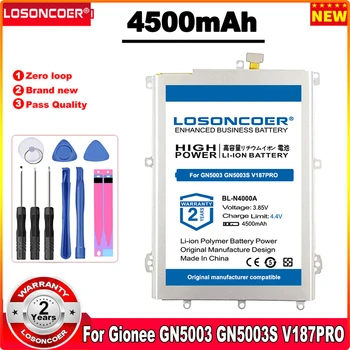 LOSONCOER 4500mAh BL-N4000A Mobilā Tālruņa Akumulatoru Gionee GN5003 GN5003S V187PRO