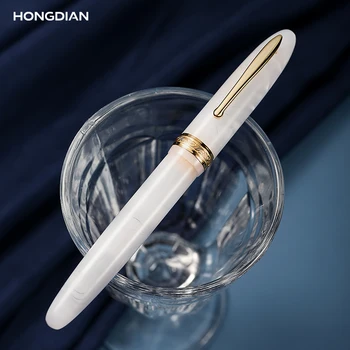 LT Hongdian N9 Tērauda nib fountain pen vīriešiem un sievietēm dāvanas, biznesa birojs, paraksts ar pildspalvu, Rotējošās Pildspalvas uzgali dāvanu kastē, kas