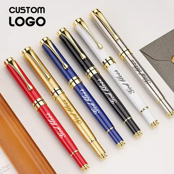 Luksusa Augstas Kvalitātes Metāla Lodīšu Pildspalvas Personalizētu Pielāgojumu Logo, Skolas Piederumi Radošas Reklāmas Biroja Piederumi