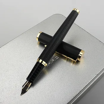 Luksusa kvalitātes 8035 Melnās Krāsas Uzņēmējdarbības birojs Fountain Pen students Skolas Kancelejas Piederumi tintes kaligrāfija pildspalvu