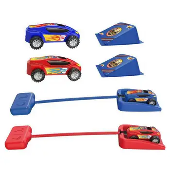 Lēkt Auto Palaišanas Bērniem, kas Peld Auto, Rotaļlietu Komplekts Ar 2 Auto Palaišanas iekārtas Un 2. Gaisu Darbināmiem Automobiļiem, CILMES Rotaļlietu Dāvanu Zēniem Un Meitenēm